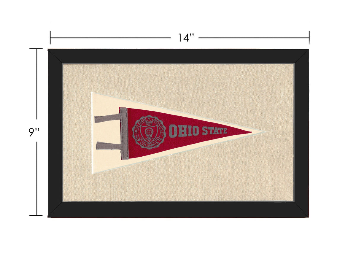 Americana Memories Vintage Pennants and Memorabilia Vintage Ohio State Pennant