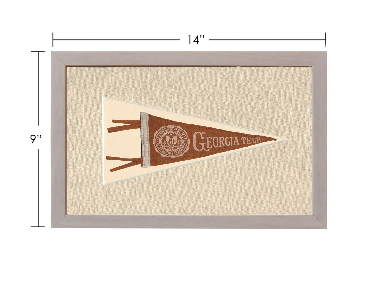Americana Memories Vintage Pennants and Memorabilia Vintage Georgia Tech Pennant