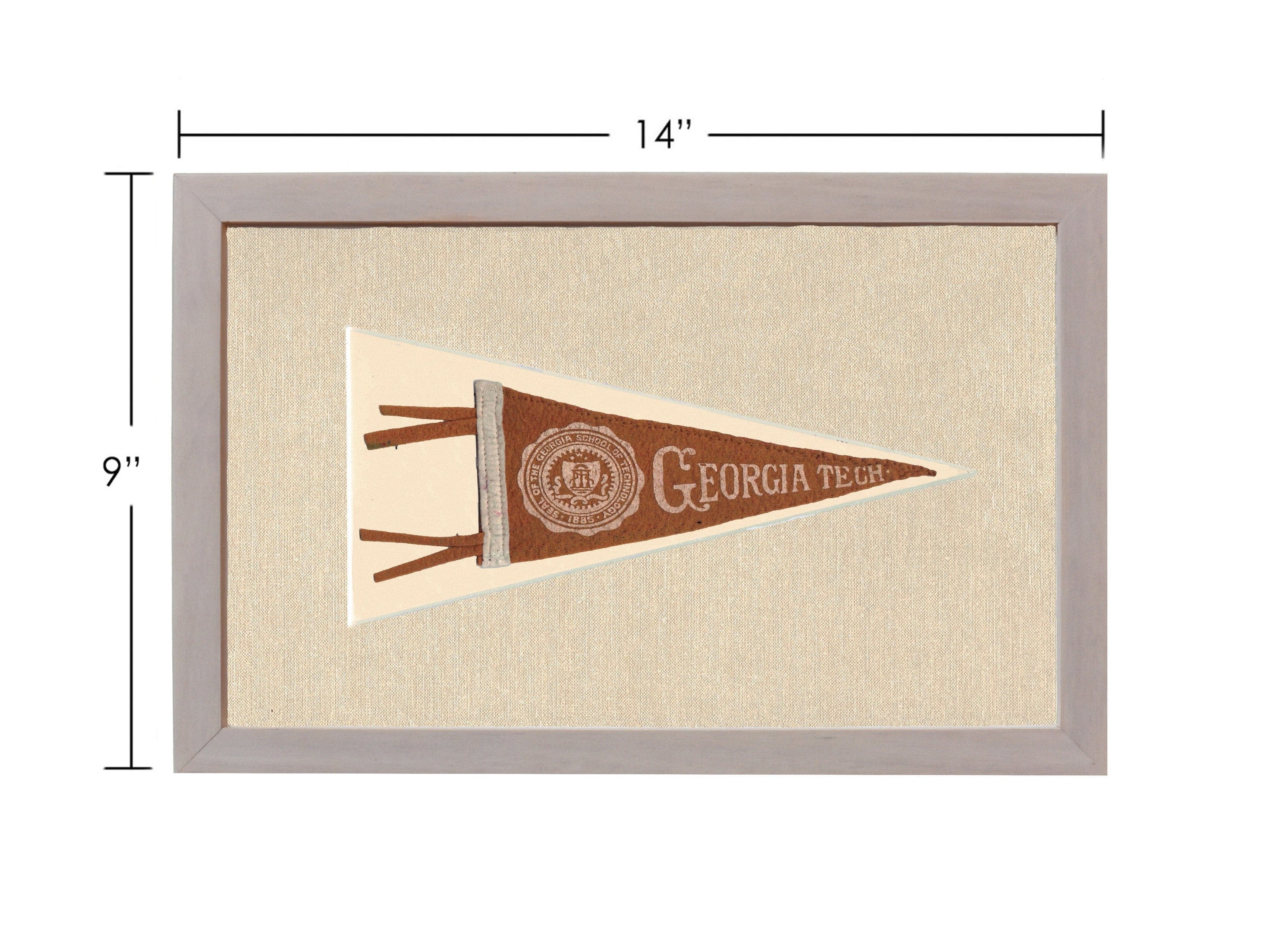 Americana Memories Vintage Pennants and Memorabilia Vintage Georgia Tech Pennant