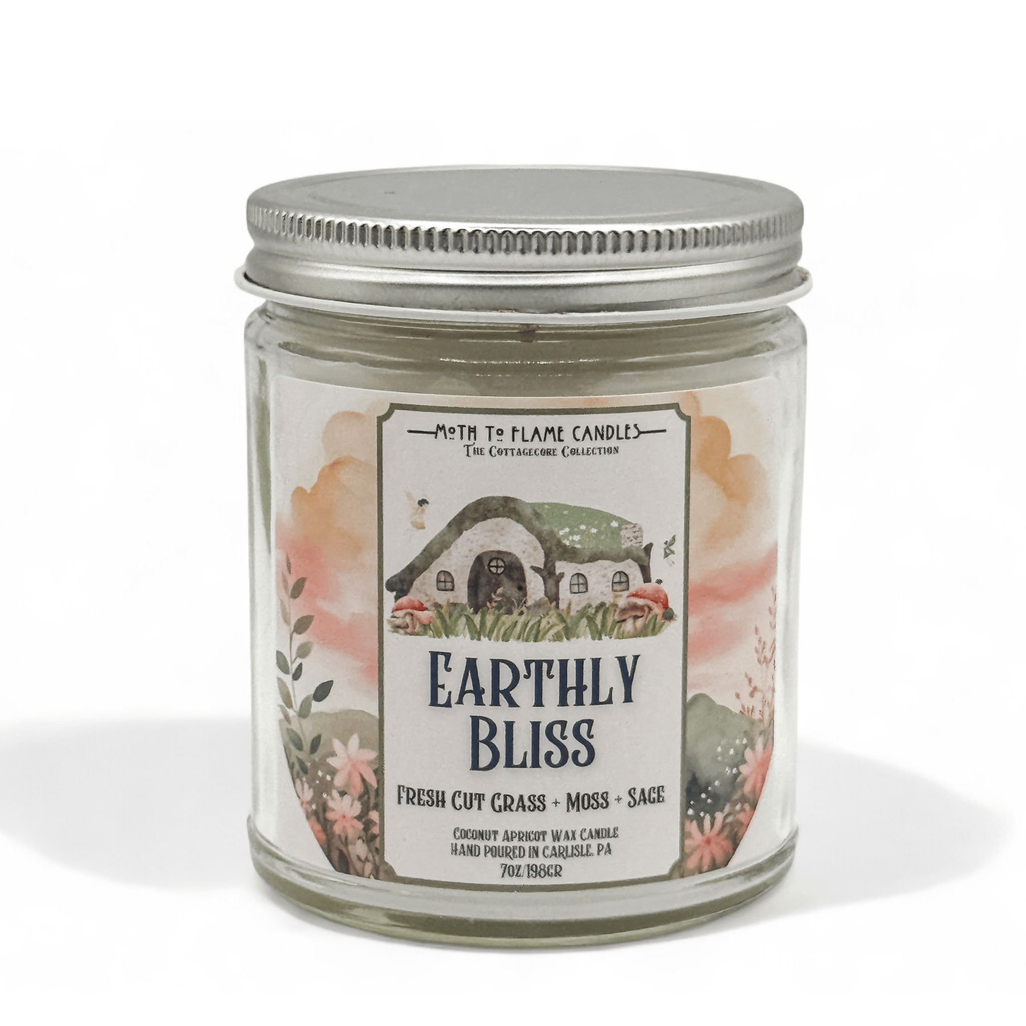 Moth to Flame Candles Container Earthly Bliss – 7 oz Candle