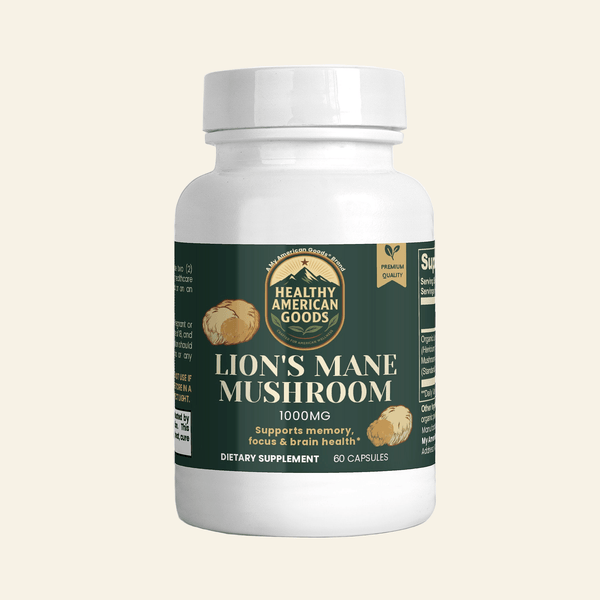 Healthy American Goods™ Mushroom Products Lion's Mane Mushroom