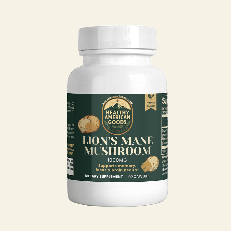 Healthy American Goods™ Mushroom Products Lion's Mane Mushroom
