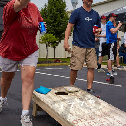 1776 Tan Star Cornhole Boards