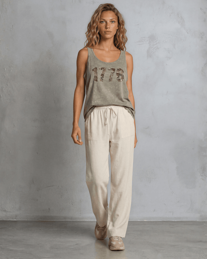 Crazy Cozy Cool Sleeveless Tops and Tanks 1776 Camo Graphic Mineral Washed Cotton Tank Top Made in USA