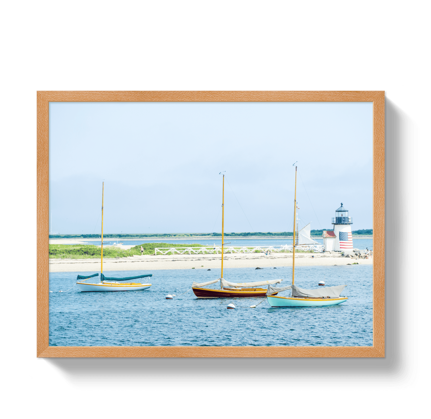 Johnny Vacay Oak / 11x14 / Full Bleed Moored in Nantucket