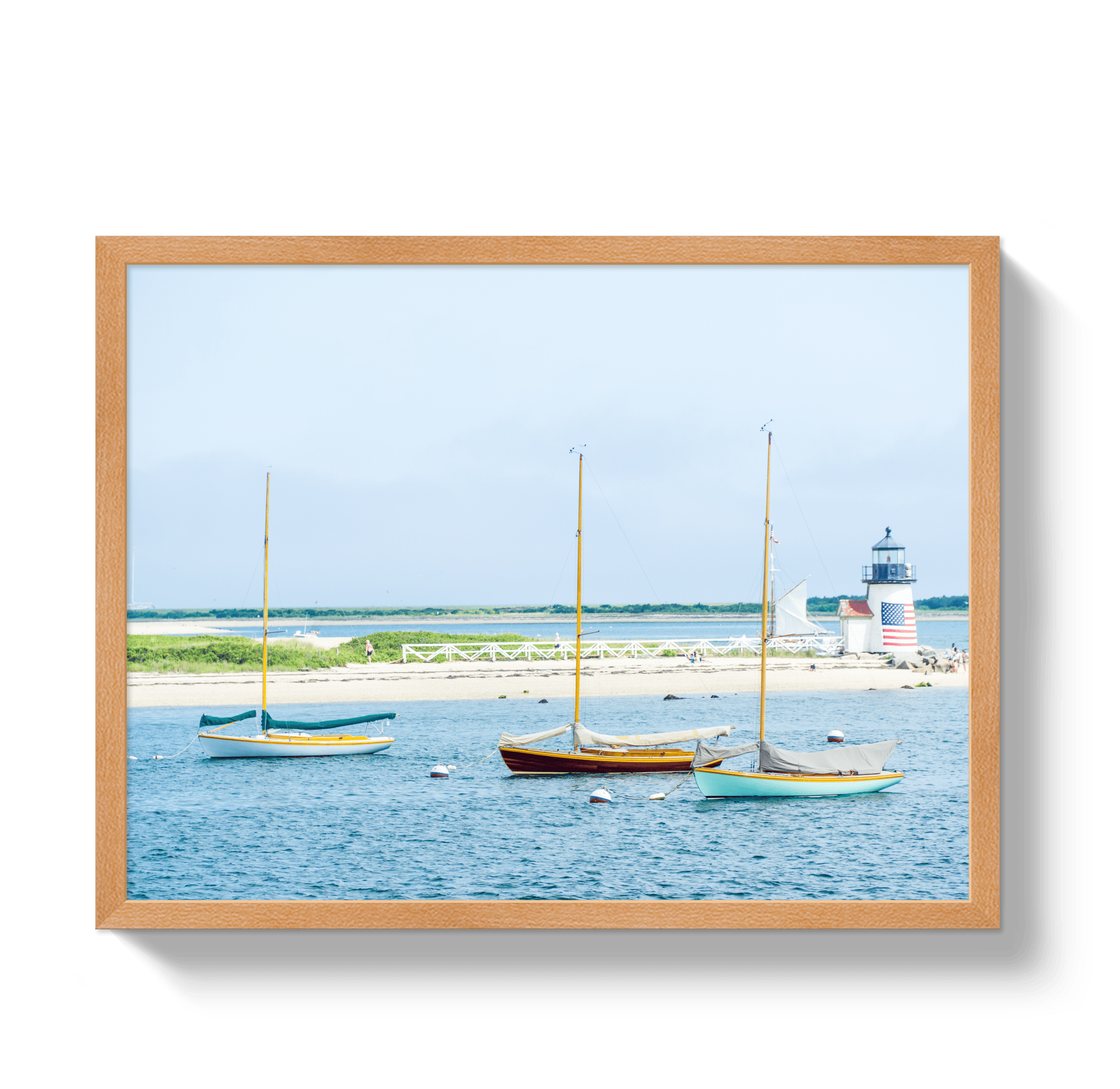 Johnny Vacay Oak / 11x14 / Full Bleed Moored in Nantucket