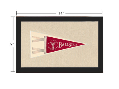 Vintage Ball State University Pennant
