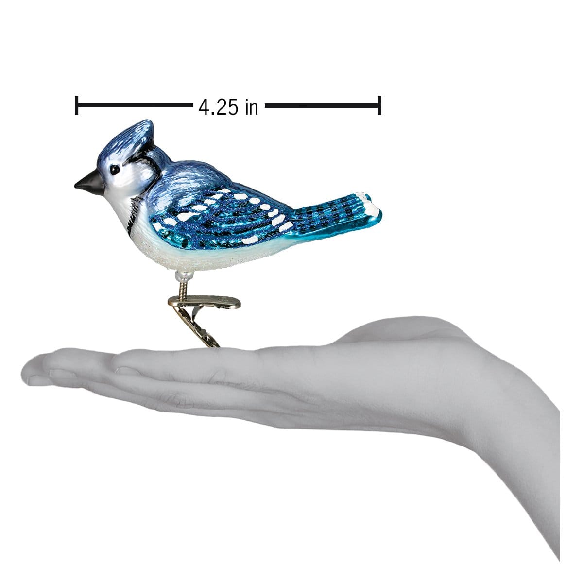 Old World Christmas 2.5 X 4.25 X 1.75 / 18080 Bright Blue Jay Ornament