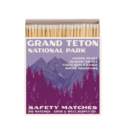 Good &amp; Well Supply Co. Grand Teton Vintage National Park Cabin Matches