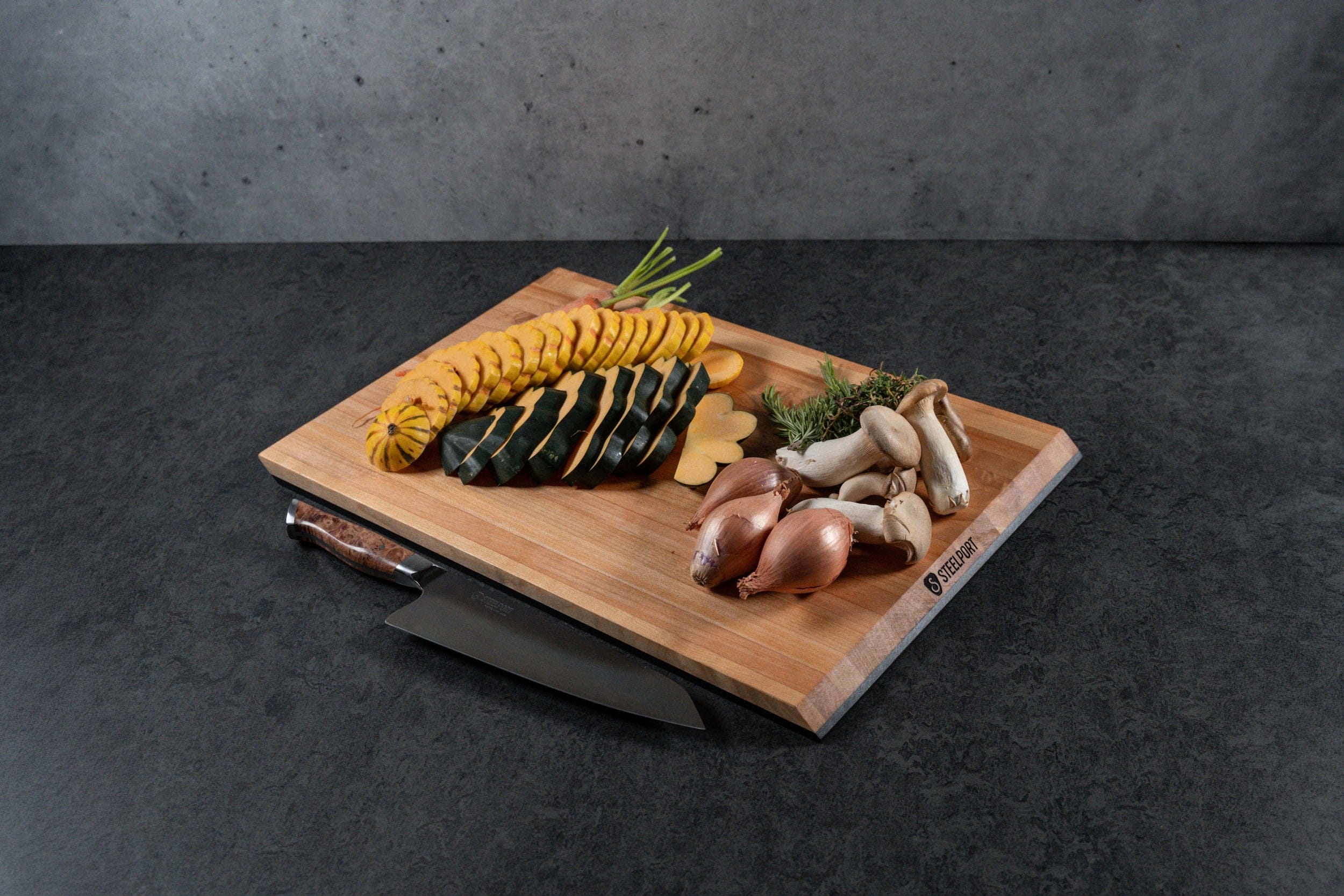 STEELPORT Knife Co. Set Everyday Knife &amp; Board Set