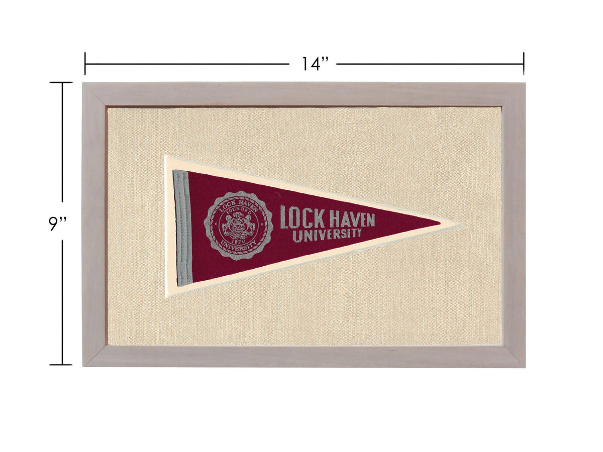 Americana Memories Vintage Pennants and Memorabilia Vintage Lock Haven University Pennant