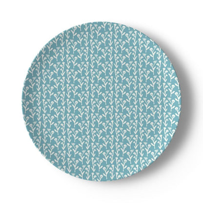 Set of Slate Blue Ivy Manor China Plates (Set of 2, 4 or 8)