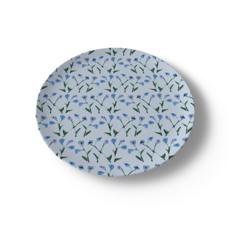 Set of Periwinkle Genevieve China Plates (Set of 2, 4 or 8)
