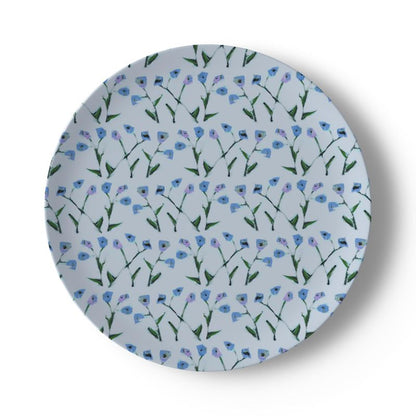 Set of Periwinkle Genevieve China Plates (Set of 2, 4 or 8)