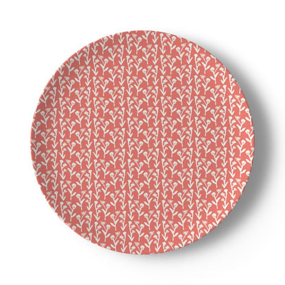 Set of Coral Ivy Manor China Plates (Set of 2, 4 or 8)