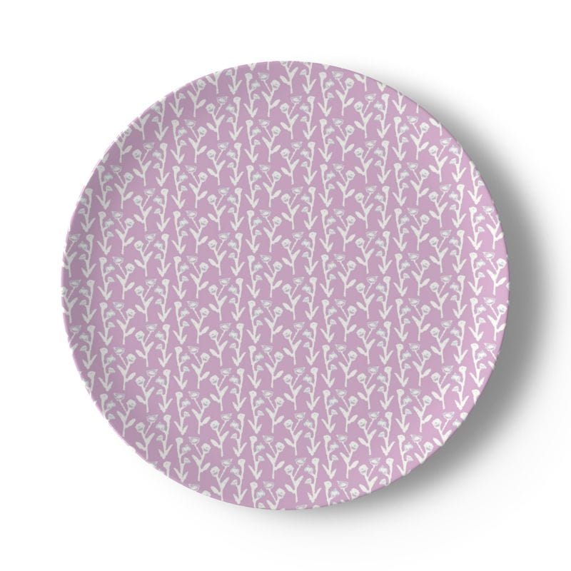 Erin Donahue Tice China Plates Set of Lilac Ivy Manor China Plates (Set of 2, 4 or 8)