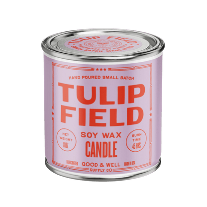 Good &amp; Well Supply Co Candles Tulip Field Happy Place Candle