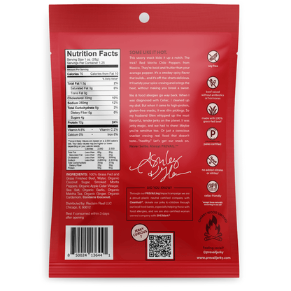 PREVAIL Jerky Jerky Spicy Beef Jerky Single Serve 8 pack