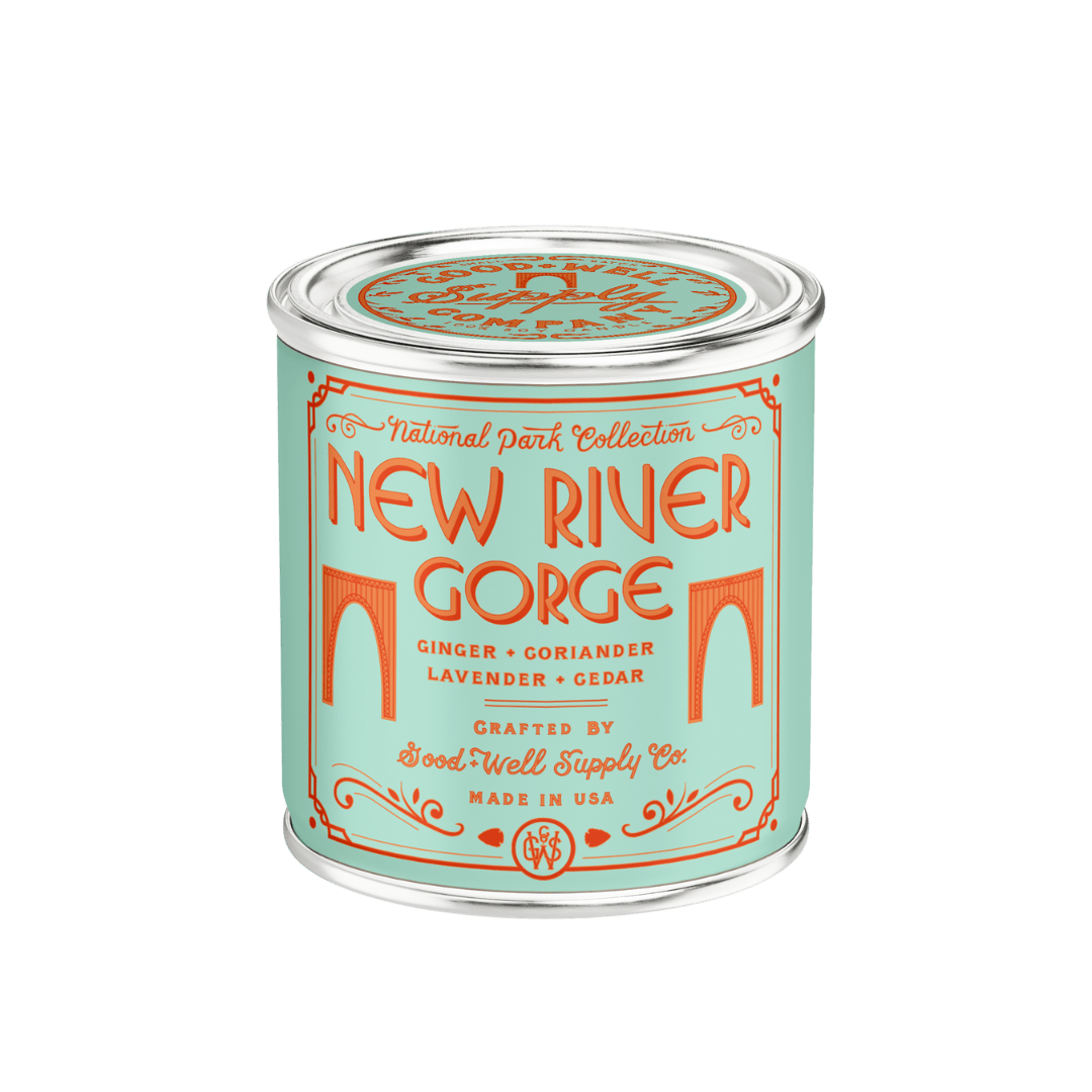 Good &amp; Well Supply Co Candles New River Gorge National Park Candle