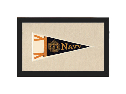 Americana Memories Vintage Pennants and Memorabilia Vintage Navy Pennant