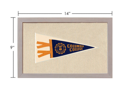 Americana Memories Vintage Pennants and Memorabilia Vintage Columbia College Pennant