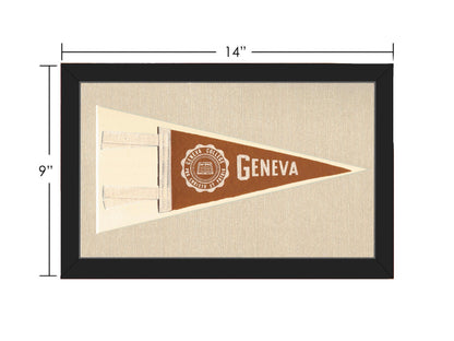 Vintage Geneva College Pennant