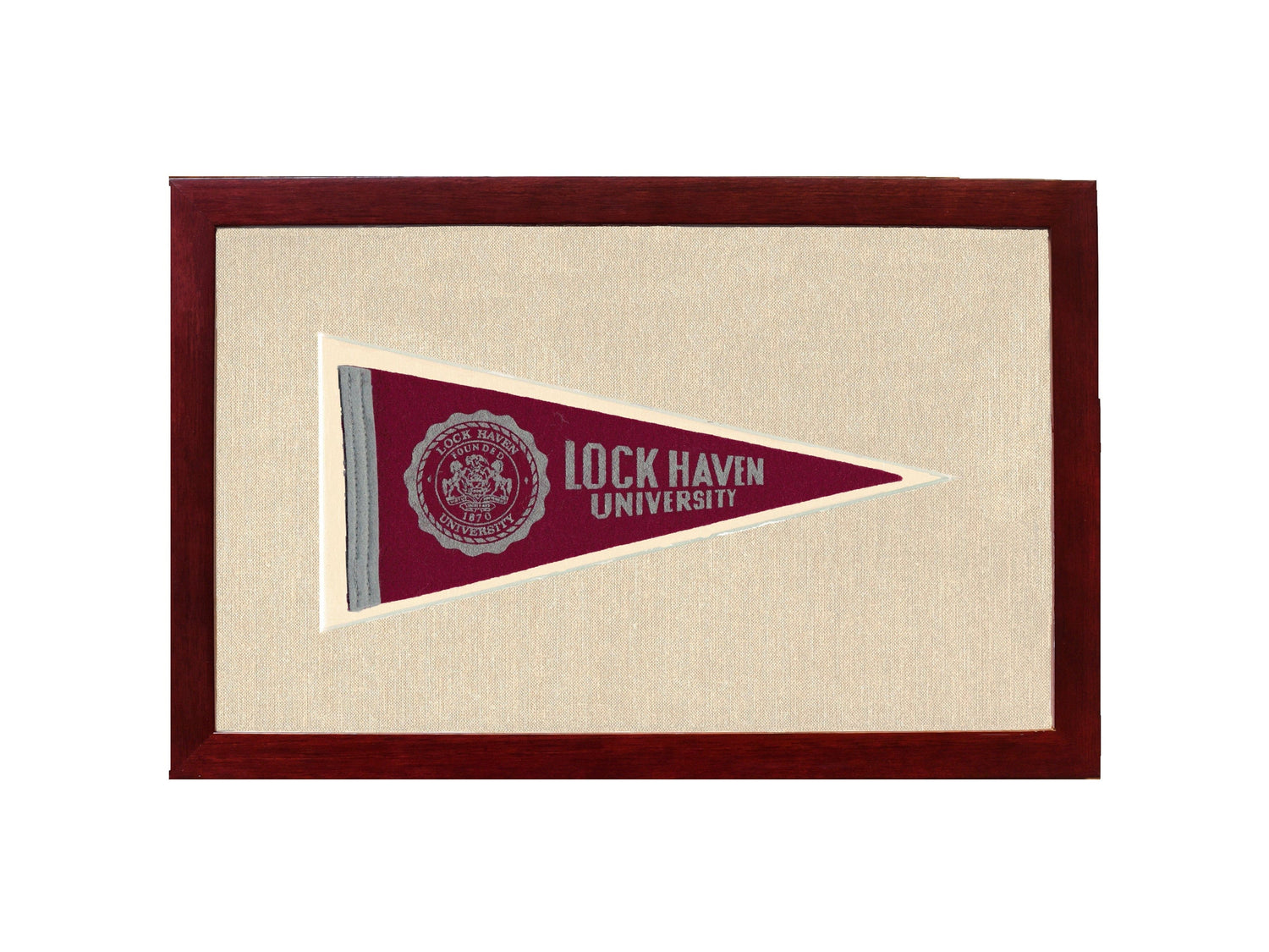 Americana Memories Vintage Pennants and Memorabilia Vintage Lock Haven University Pennant