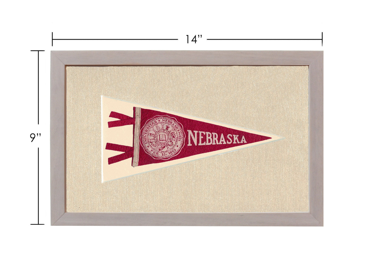 Americana Memories Vintage Pennants and Memorabilia Vintage University of Nebraska Pennant