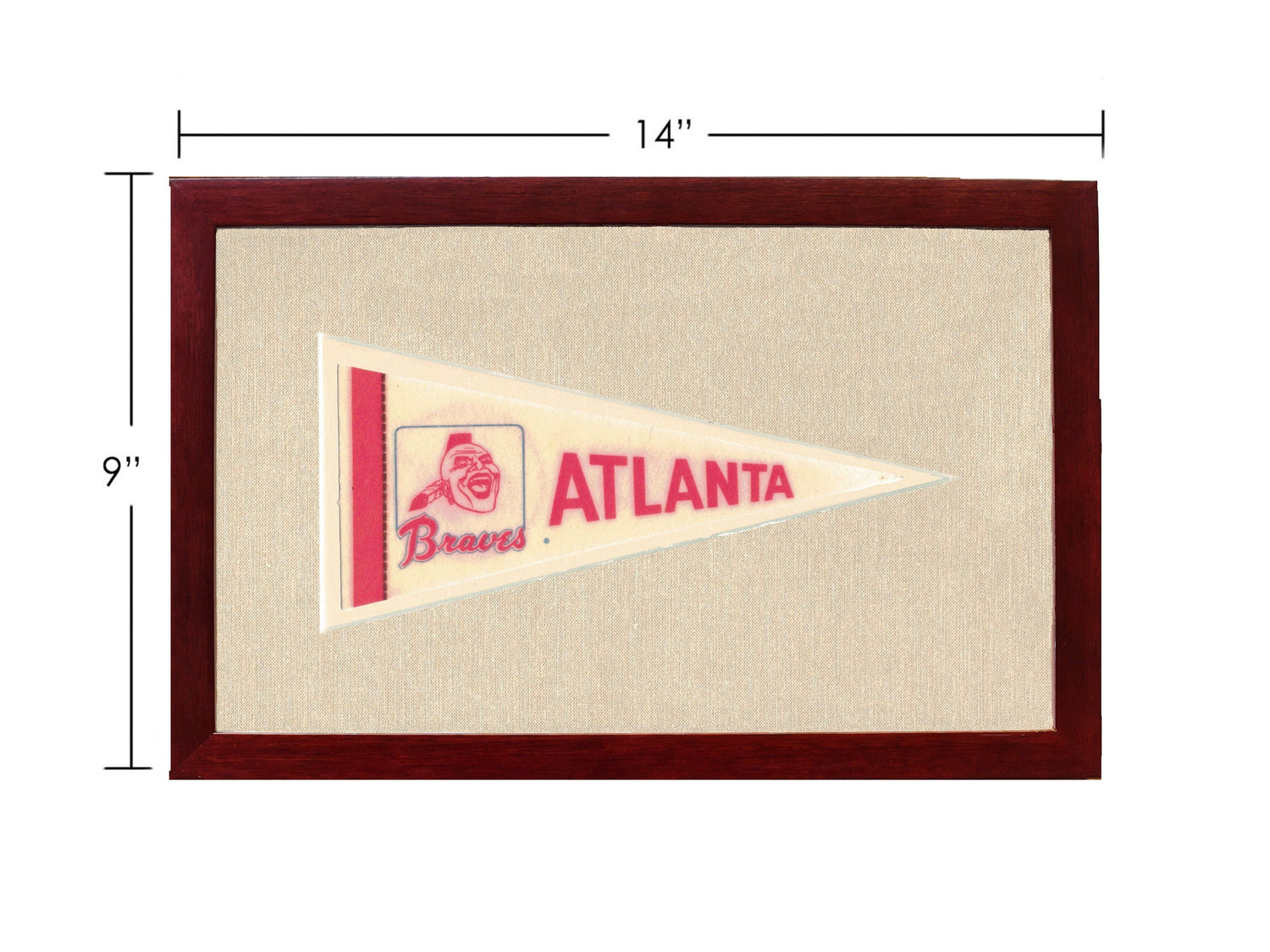 Americana Memories Vintage Pennants and Memorabilia Vintage Atlanta Braves Pennant