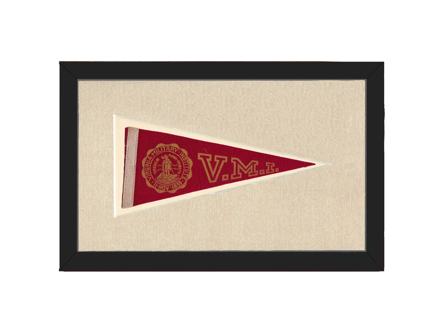 Americana Memories Vintage Pennants and Memorabilia Vintage Virginia Military Institute Pennant