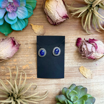 Lapis Lazuli Stud Earrings by Shay Pfeiffer