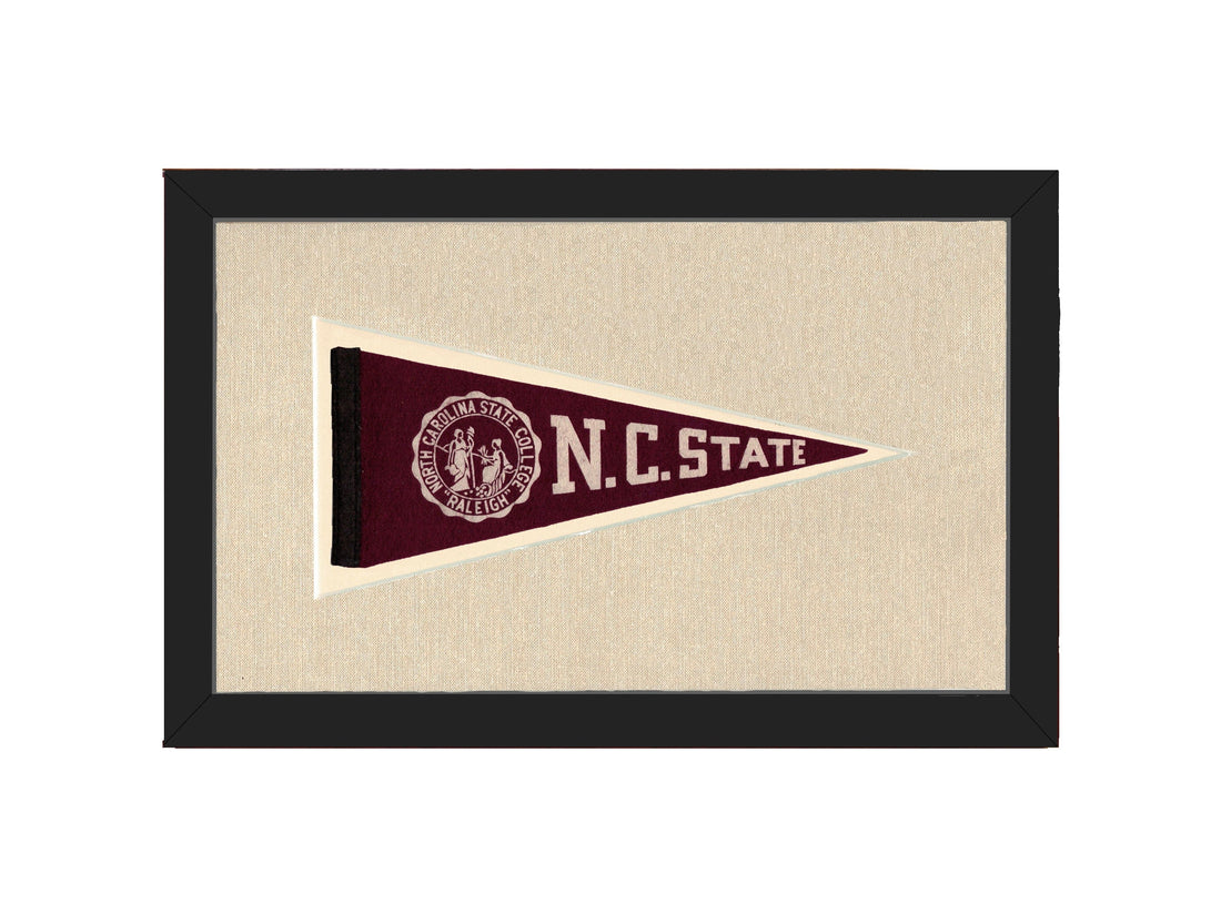 Americana Memories Vintage Pennants and Memorabilia Vintage NC State Pennant