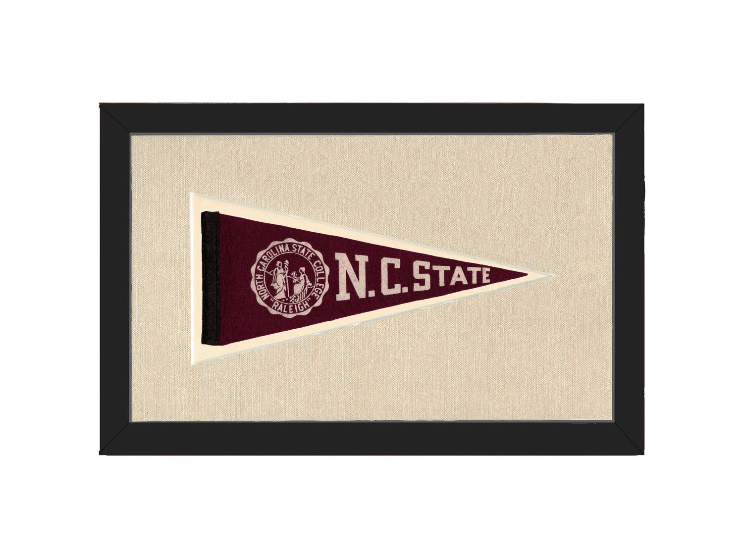 Americana Memories Vintage Pennants and Memorabilia Vintage NC State Pennant
