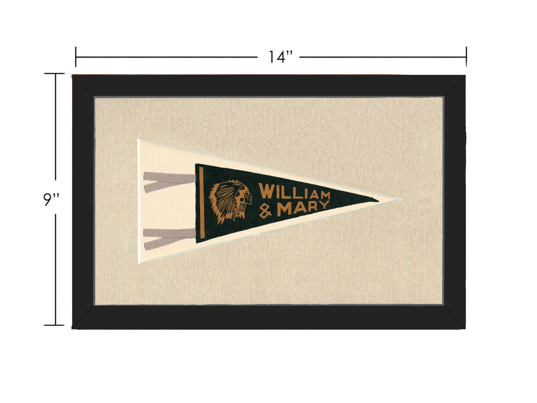 Americana Memories Vintage Pennants and Memorabilia Vintage William &amp; Mary College Pennant