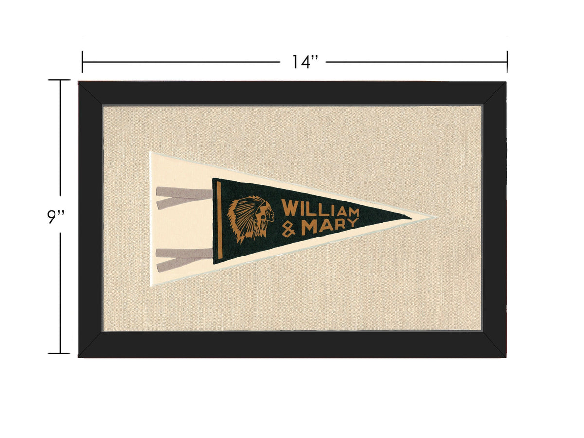 Americana Memories Vintage Pennants and Memorabilia Vintage William &amp; Mary College Pennant