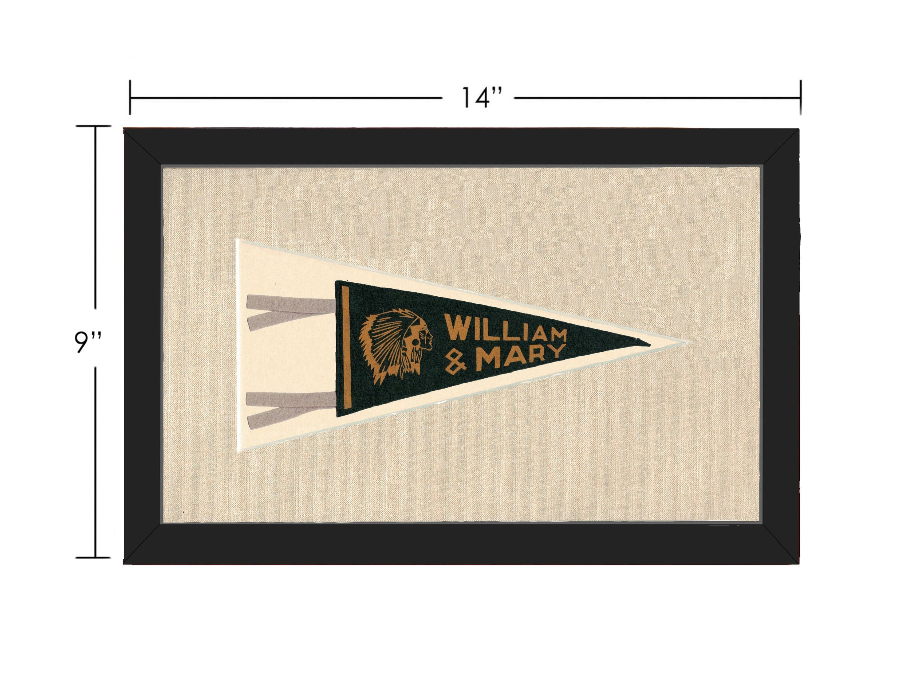Americana Memories Vintage Pennants and Memorabilia Vintage William &amp; Mary College Pennant
