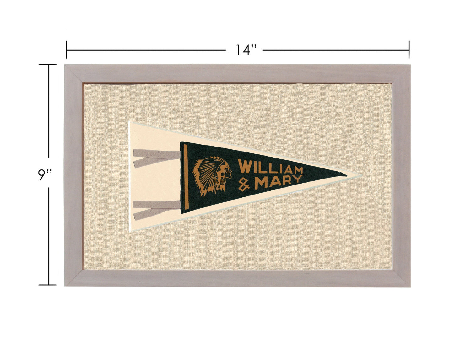 Americana Memories Vintage Pennants and Memorabilia Vintage William &amp; Mary College Pennant