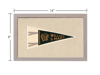 Americana Memories Vintage Pennants and Memorabilia Vintage William &amp; Mary College Pennant