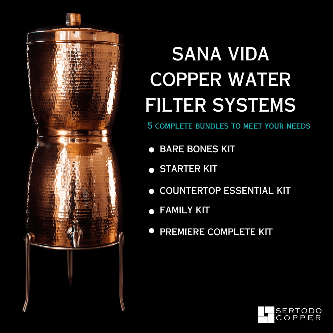 Sertodo Water Dispensers Sana Vida Copper Water Filtration Systems