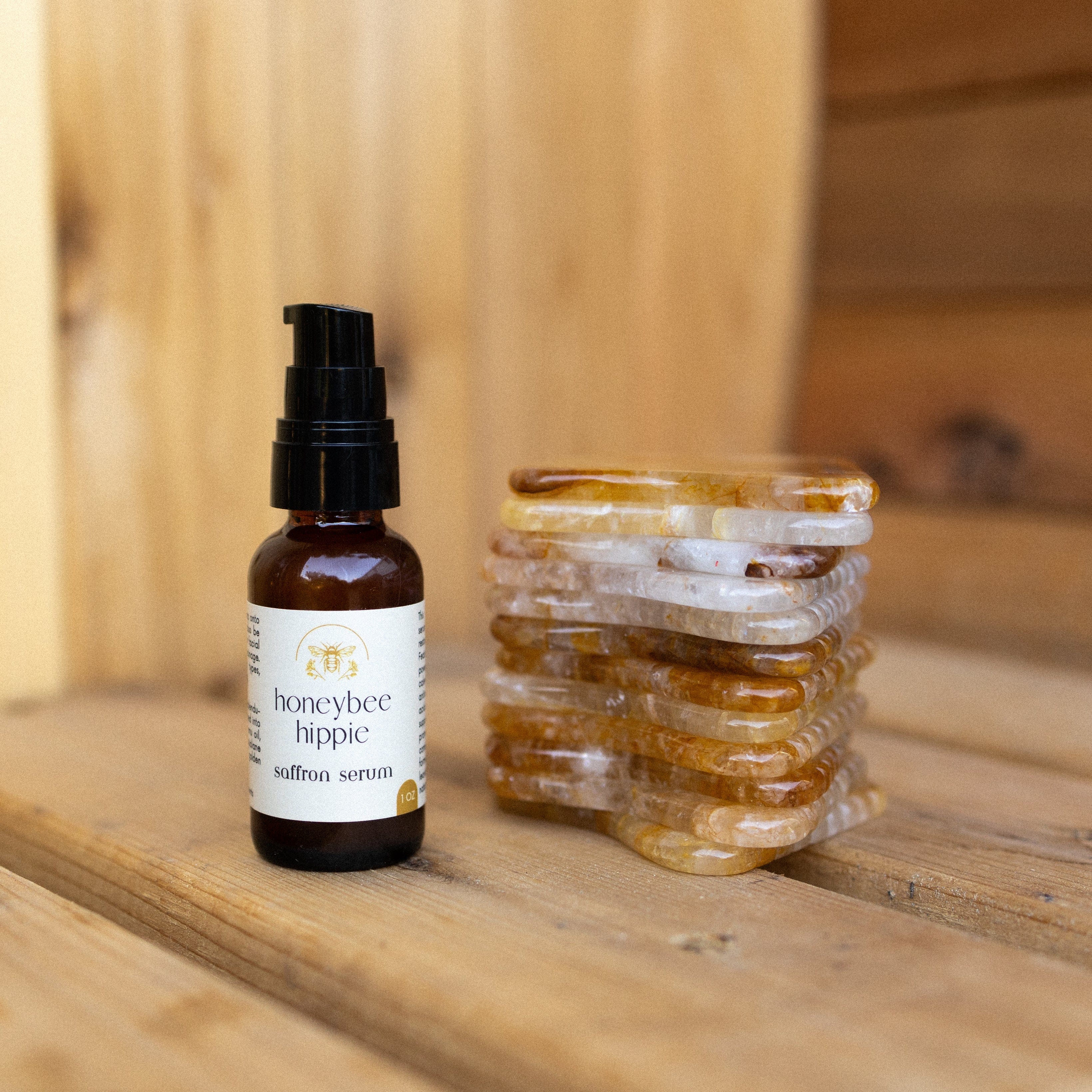 Honeybee Hippie oil serum saffron serum
