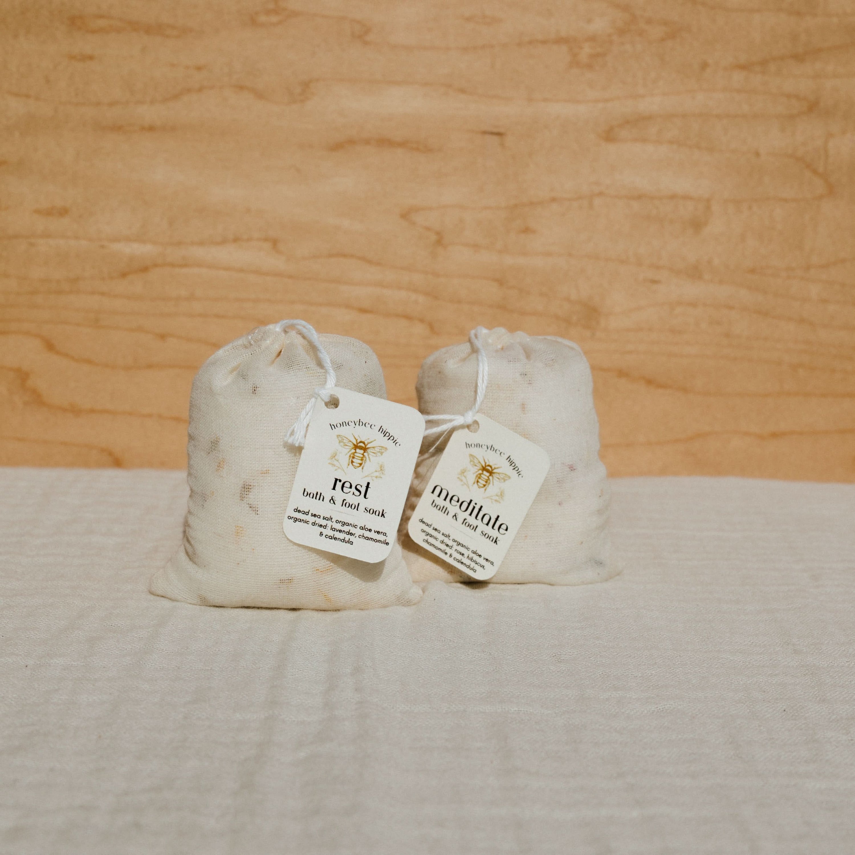 Honeybee Hippie bath salt rest bath soak