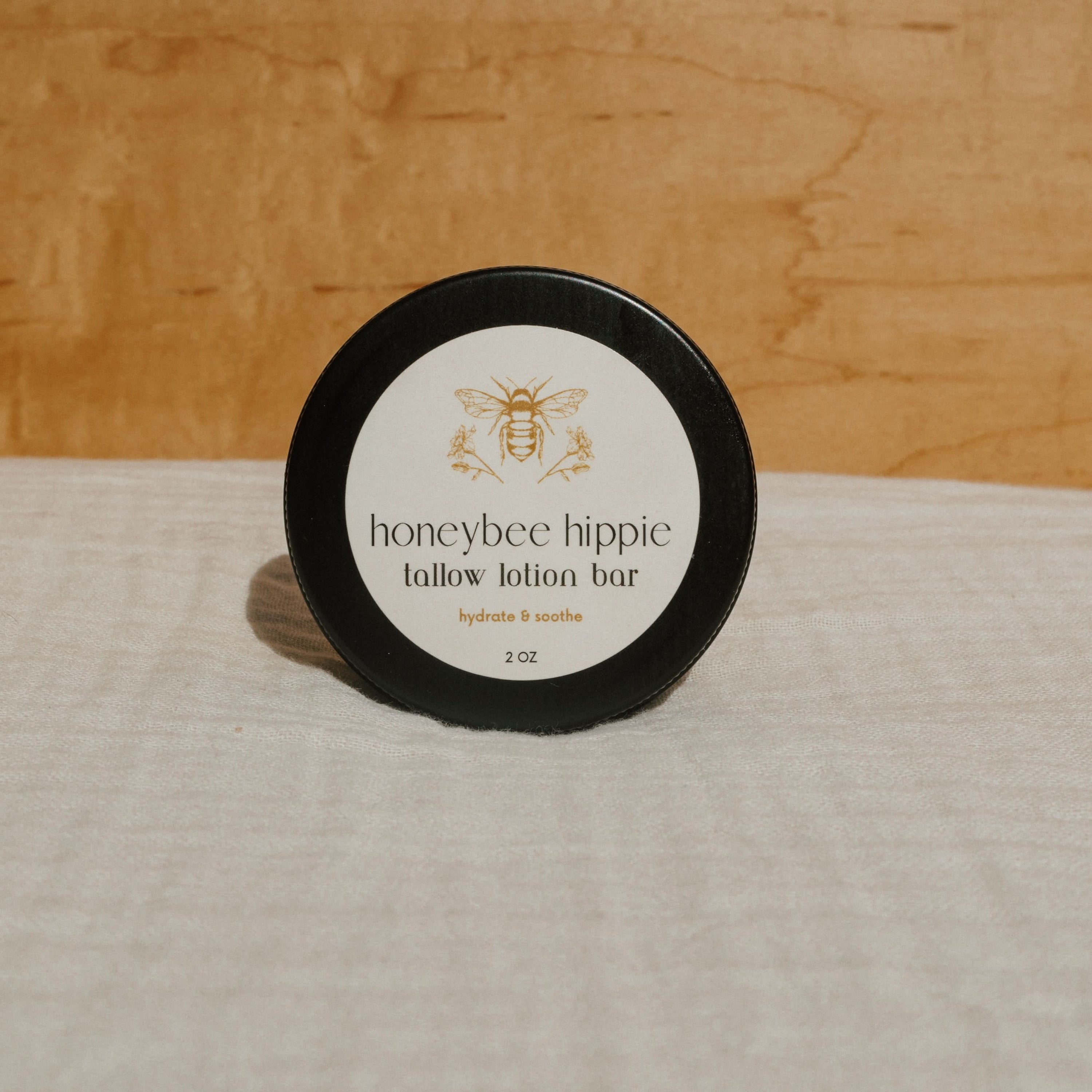 Honeybee Hippie Lotion tallow lotion bar