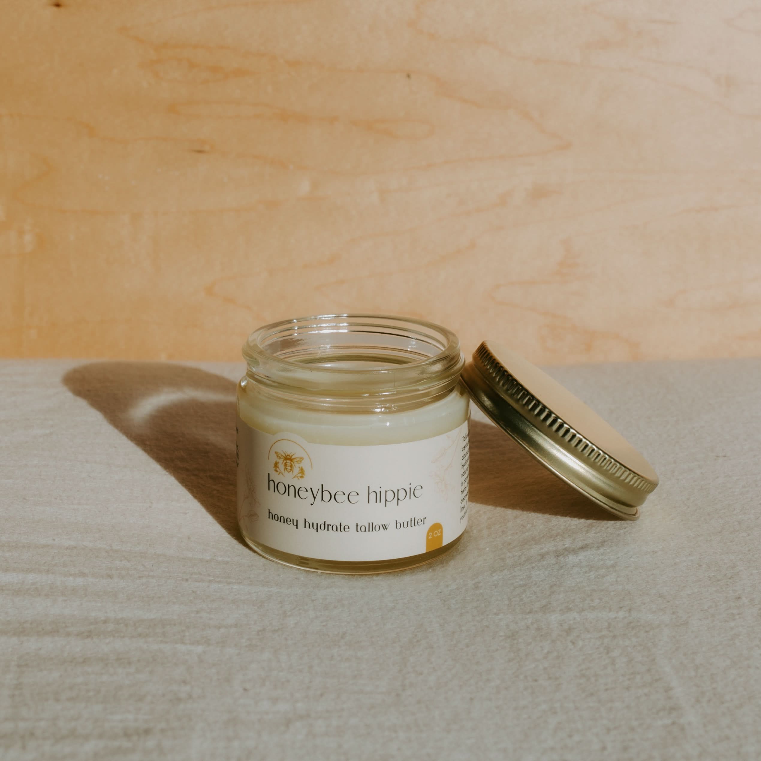 Honeybee Hippie Tallow butter honey hydrate tallow butter