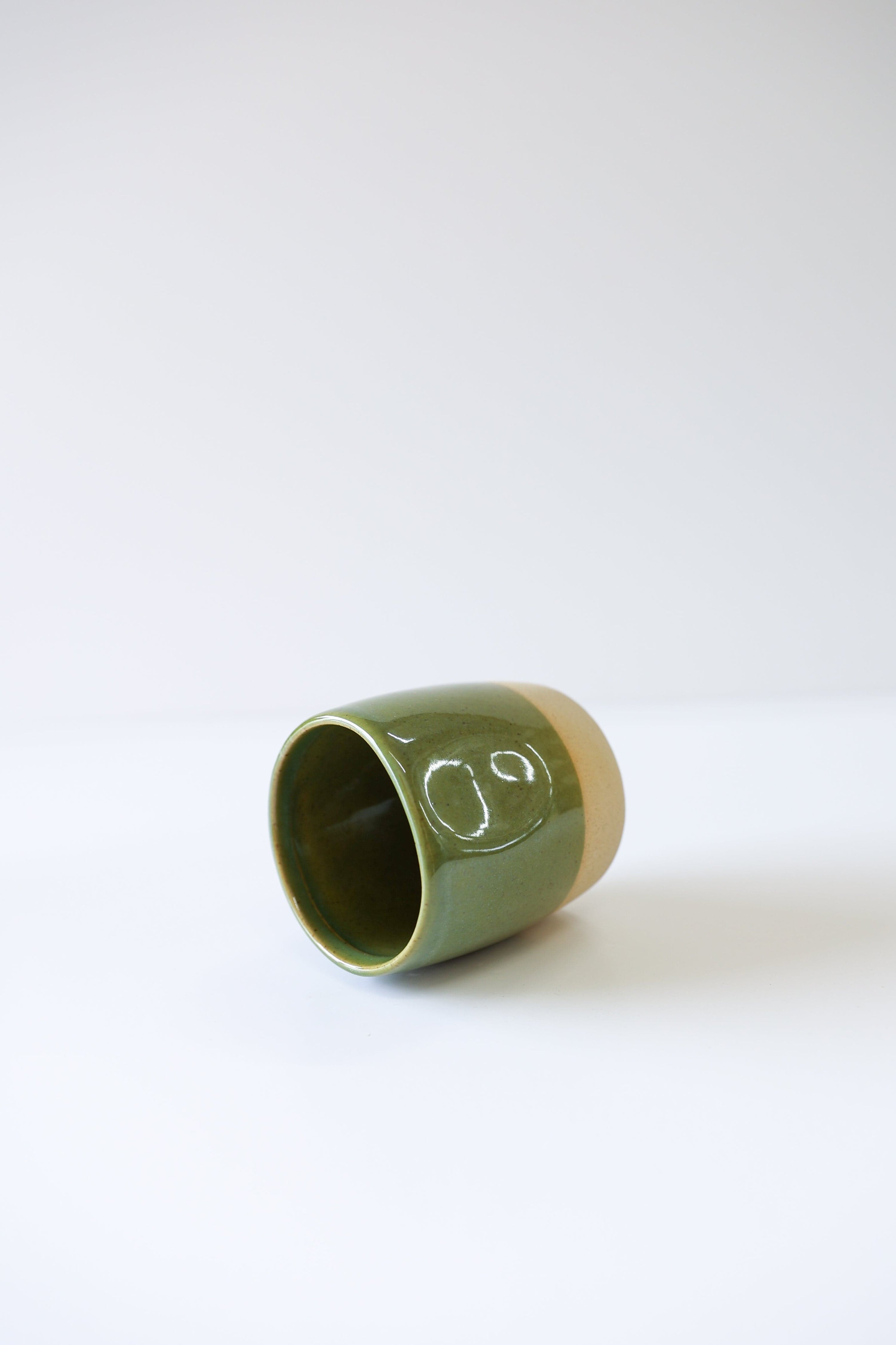 Glazed Garage Ceramics Cup Cliffs Cup | Moss (Set of 2)