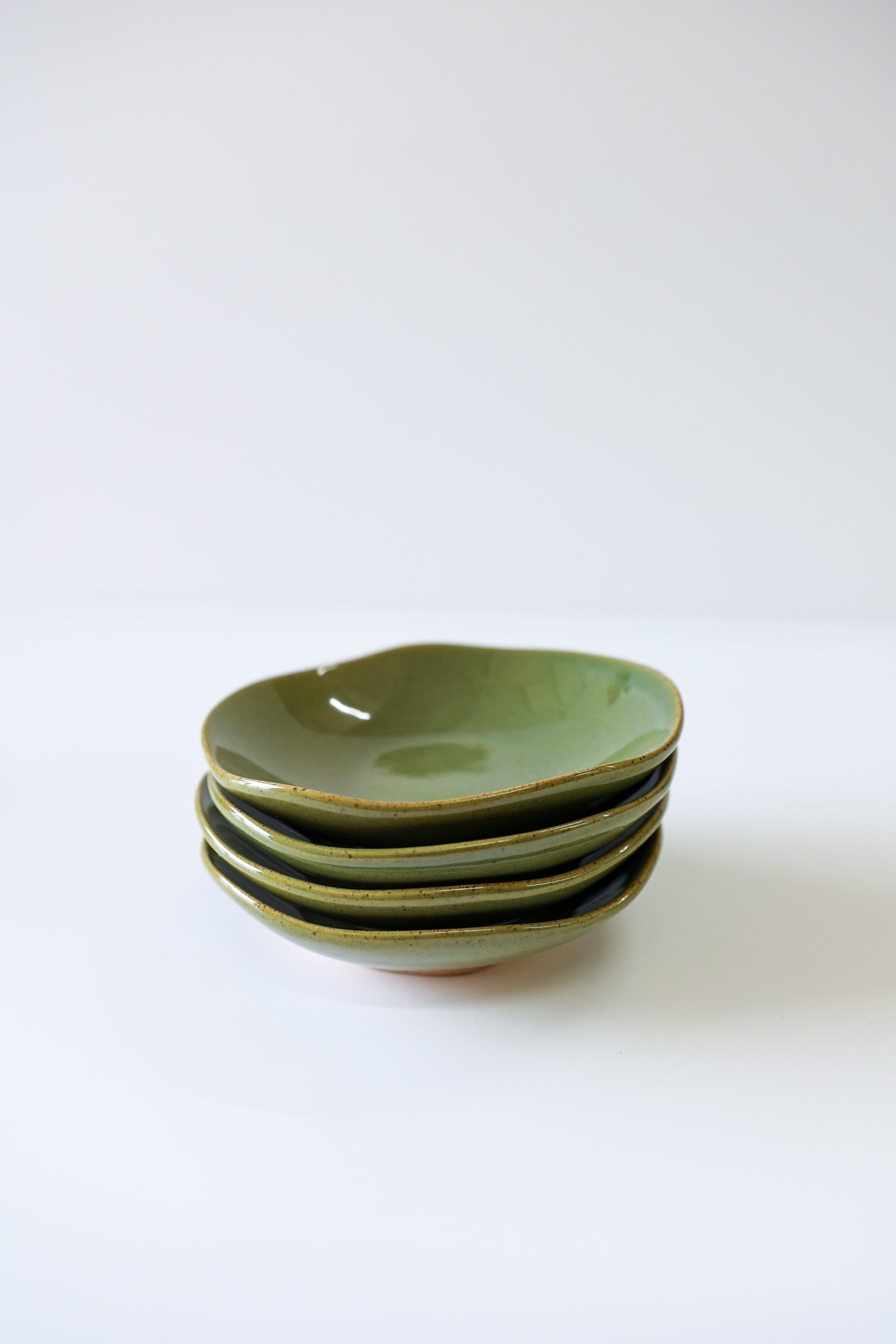 Glazed Garage Ceramics Bowl Drift Dipping Bowls - Moss (Set of 4)