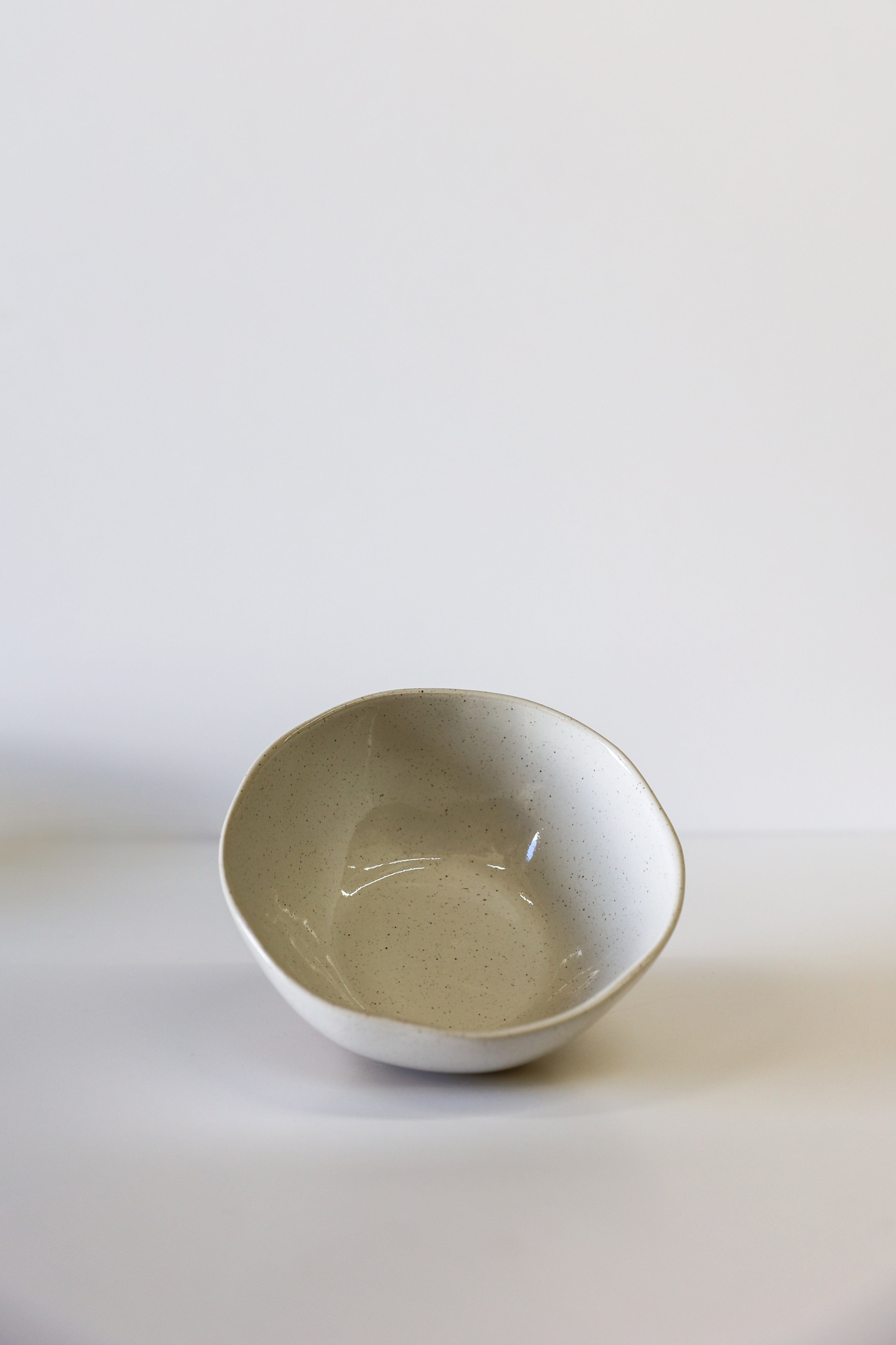 Ola Cereal Bowl - White Speckle (Set of 4)