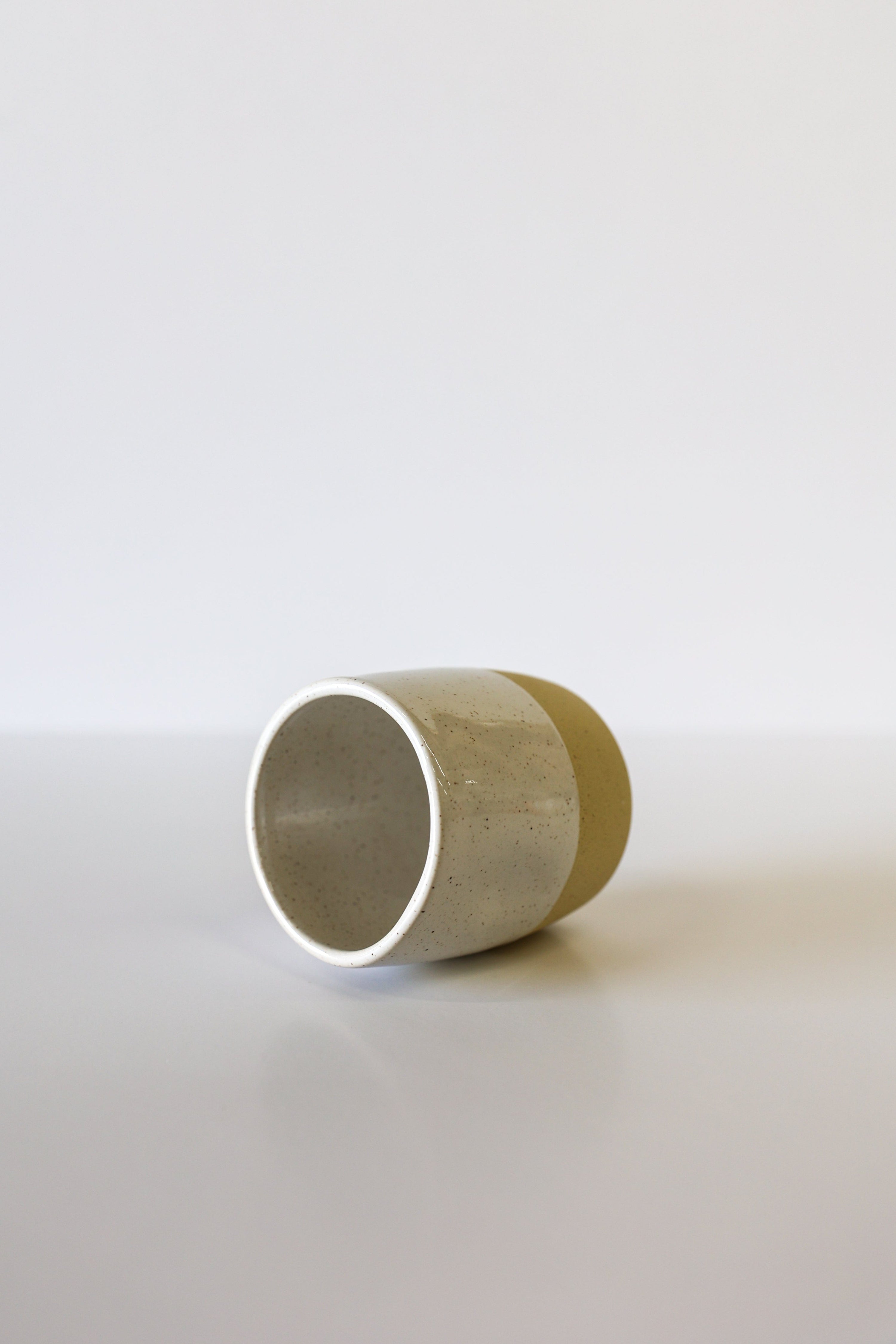 Glazed Garage Ceramics Cup Cliffs Cup | White Speckle (Set of 2)