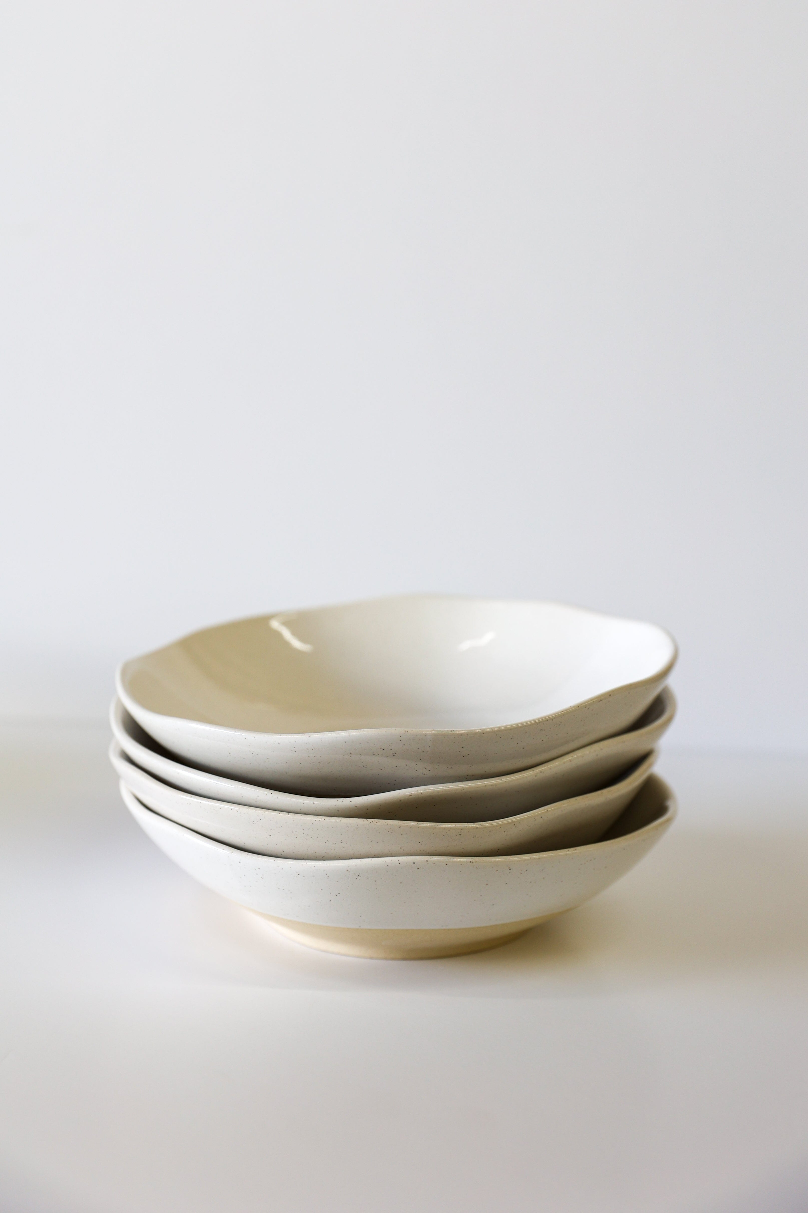 Low Tide Bowl - White Speckle (Set of 4)