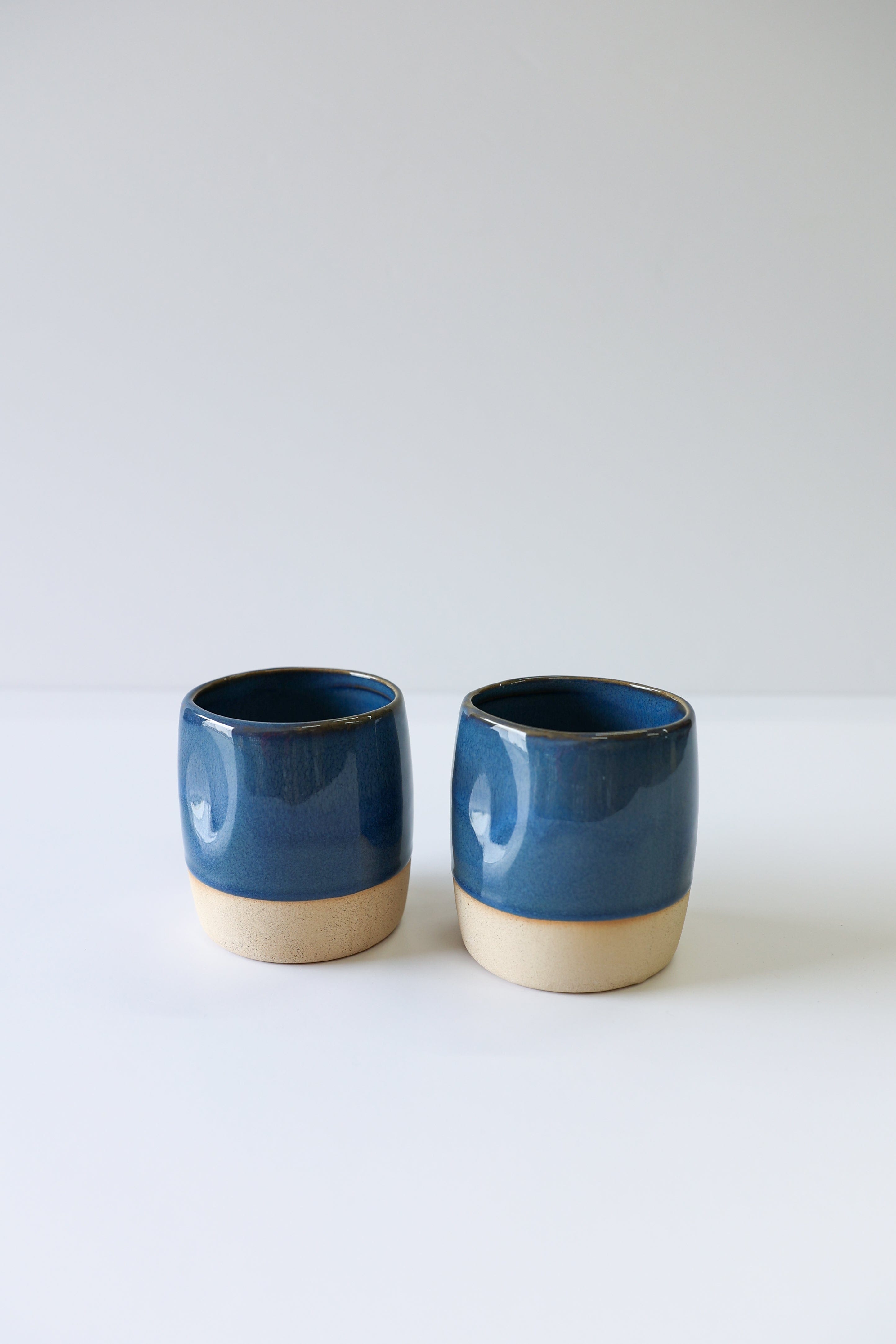 Glazed Garage Ceramics Cup Cliffs Cup | Deep Sea (Set of 2)