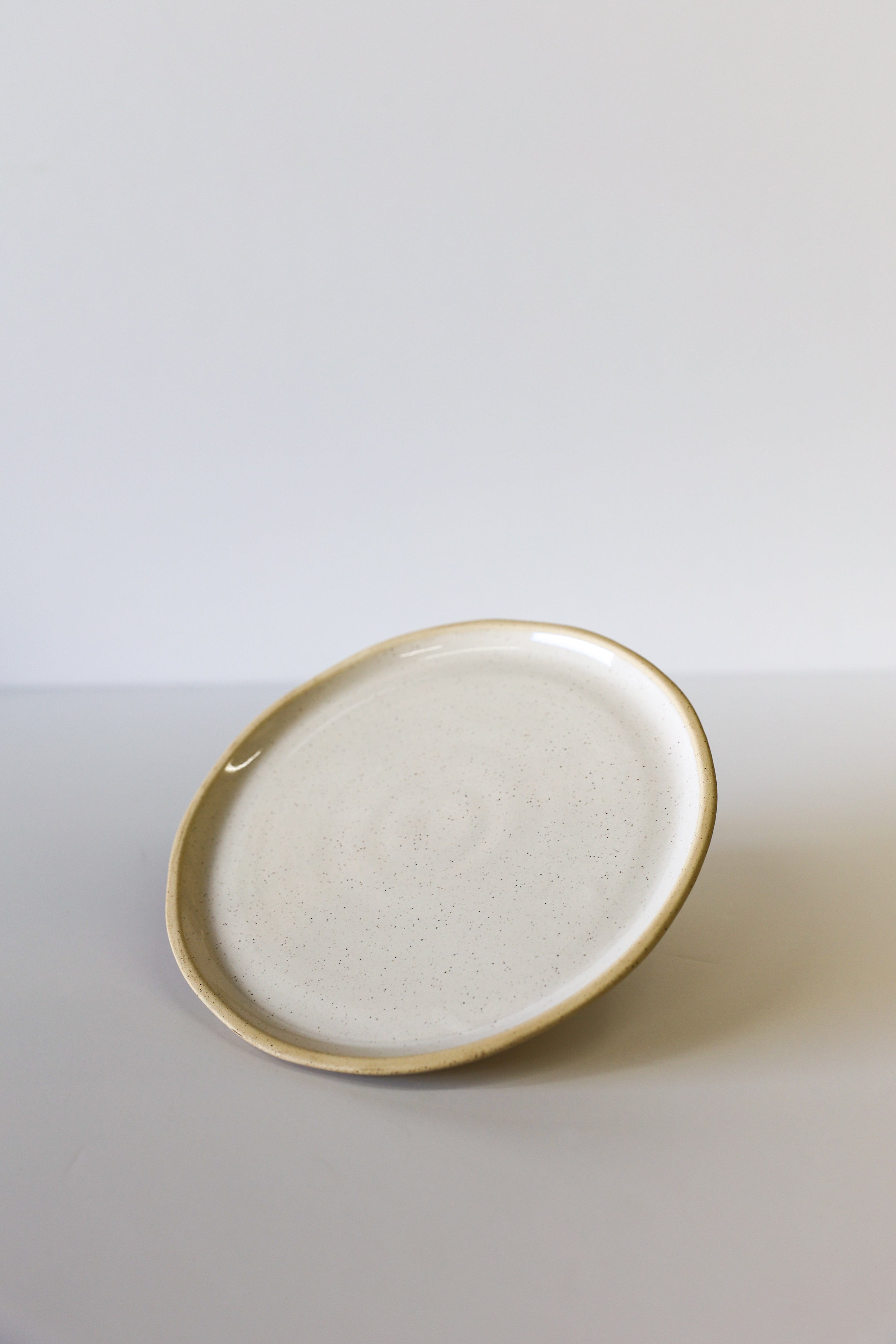 Jetty Salad Plate | White Speckle (Set of 4)